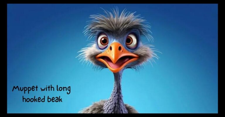 muppet with long hooked beak